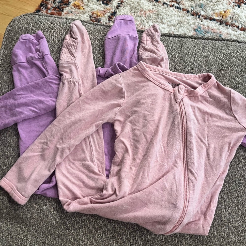 Pair of Kyte Baby Footie/Footless Pajamas